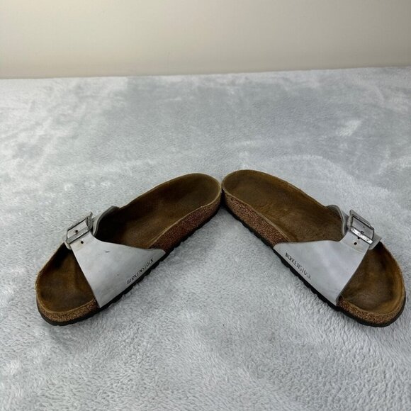 Birkenstock Madrid Silver Sandals Women’s Size 41 EU Regular - Picture 5 of 11